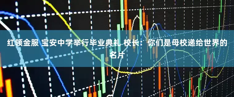 红领金服 宝安中学举行毕业典礼 校长：你们是母校递给世界的名片